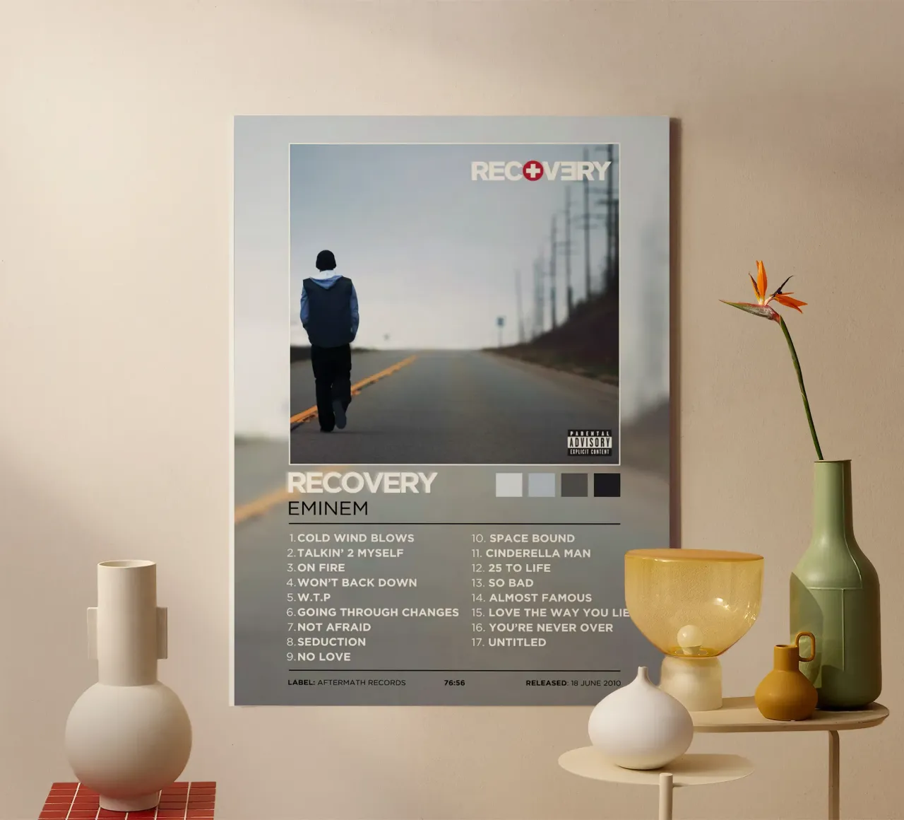 Eminem Recovery tela con Cornice a cassetta da Roronoa7