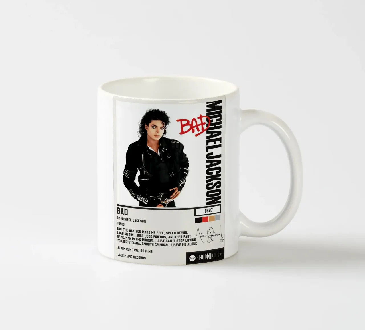 Michael Jackson Bad tazza in ceramica da Roronoa7