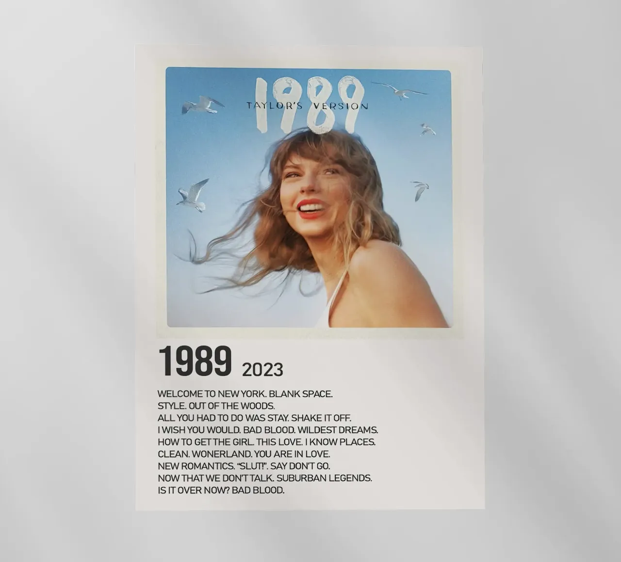 Taylor Swift 1989 pellicola backlit da Roronoa7