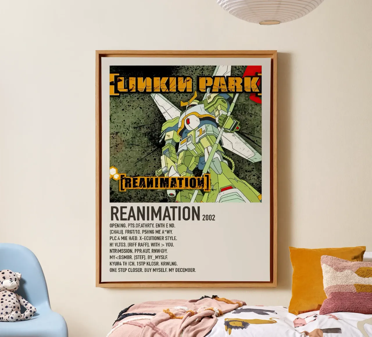 Linkin Park Reanimation Leinwand mit Schattenfugenrahmen von Roronoa7