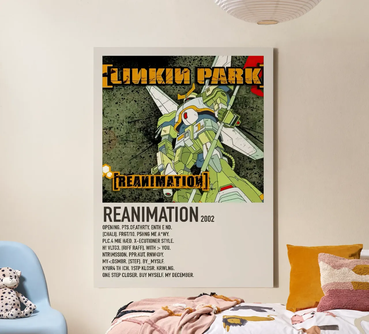 Linkin Park Reanimation Leinwand mit Schattenfugenrahmen von Roronoa7