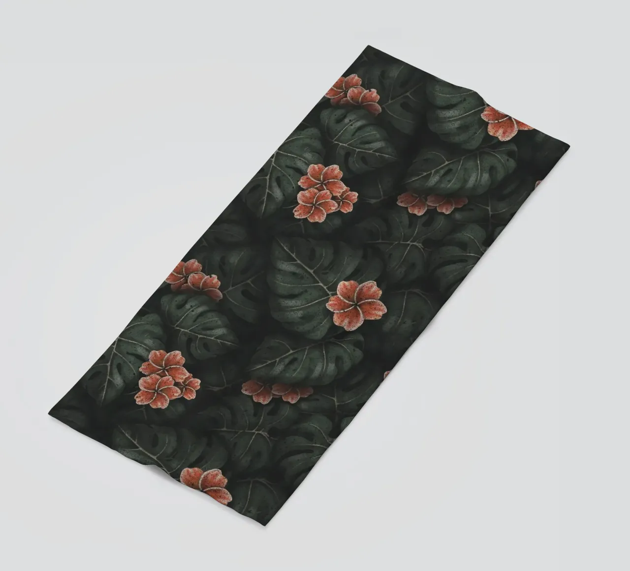 Illustrazione di Monstera e Frangipani Design botanico tropicale telo mare da Stella-Illustrations