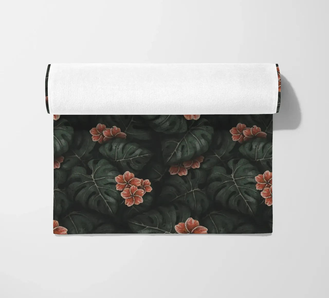 Illustrazione di Monstera e Frangipani Design botanico tropicale telo mare da Stella-Illustrations