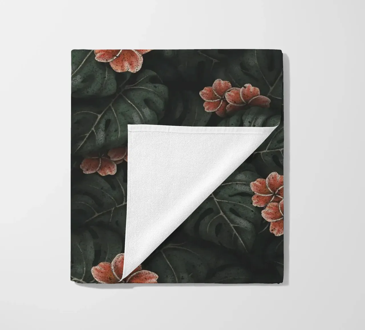 Illustrazione di Monstera e Frangipani Design botanico tropicale telo mare da Stella-Illustrations