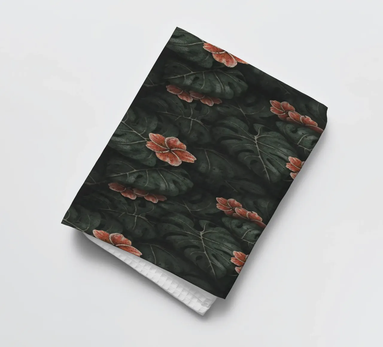 Illustrazione di Monstera e Frangipani Design botanico tropicale canovaccio da cucina da Stella-Illustrations