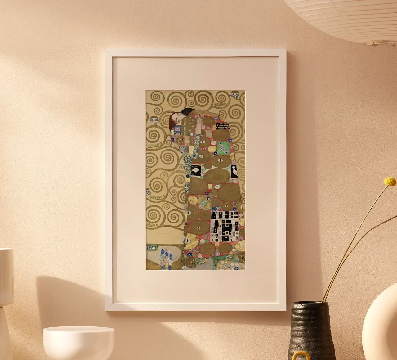 Gustav Klimt - L'appagamento poster da Art History