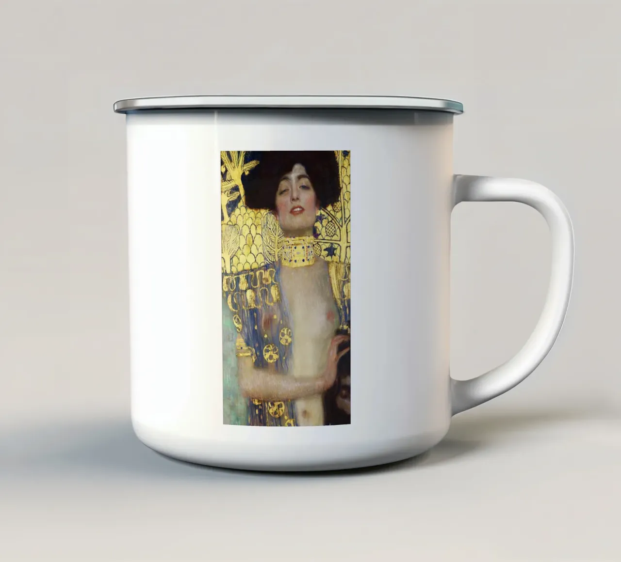 Gustav Klimt - Giuditta e la testa di Oloferne tazza in smalto da Jolie Prints