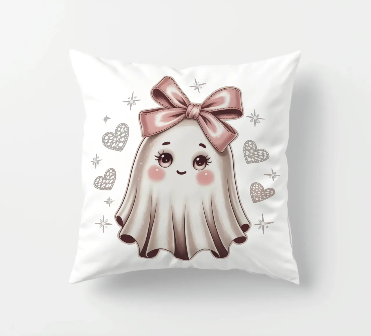 Coquette Ghost cuscino da Sasyall Graphics