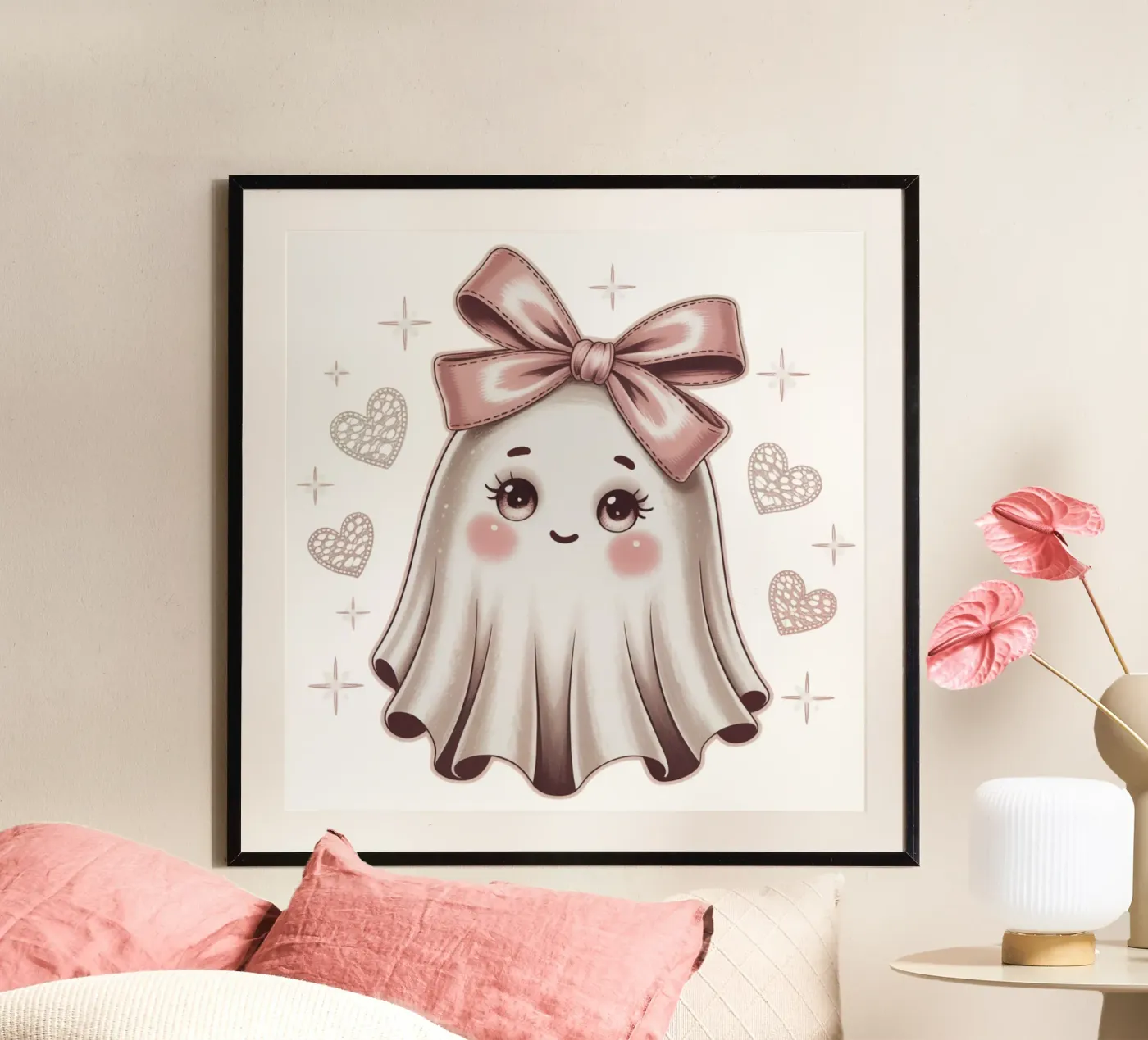 Coquette Ghost poster by Sasyall Graphics