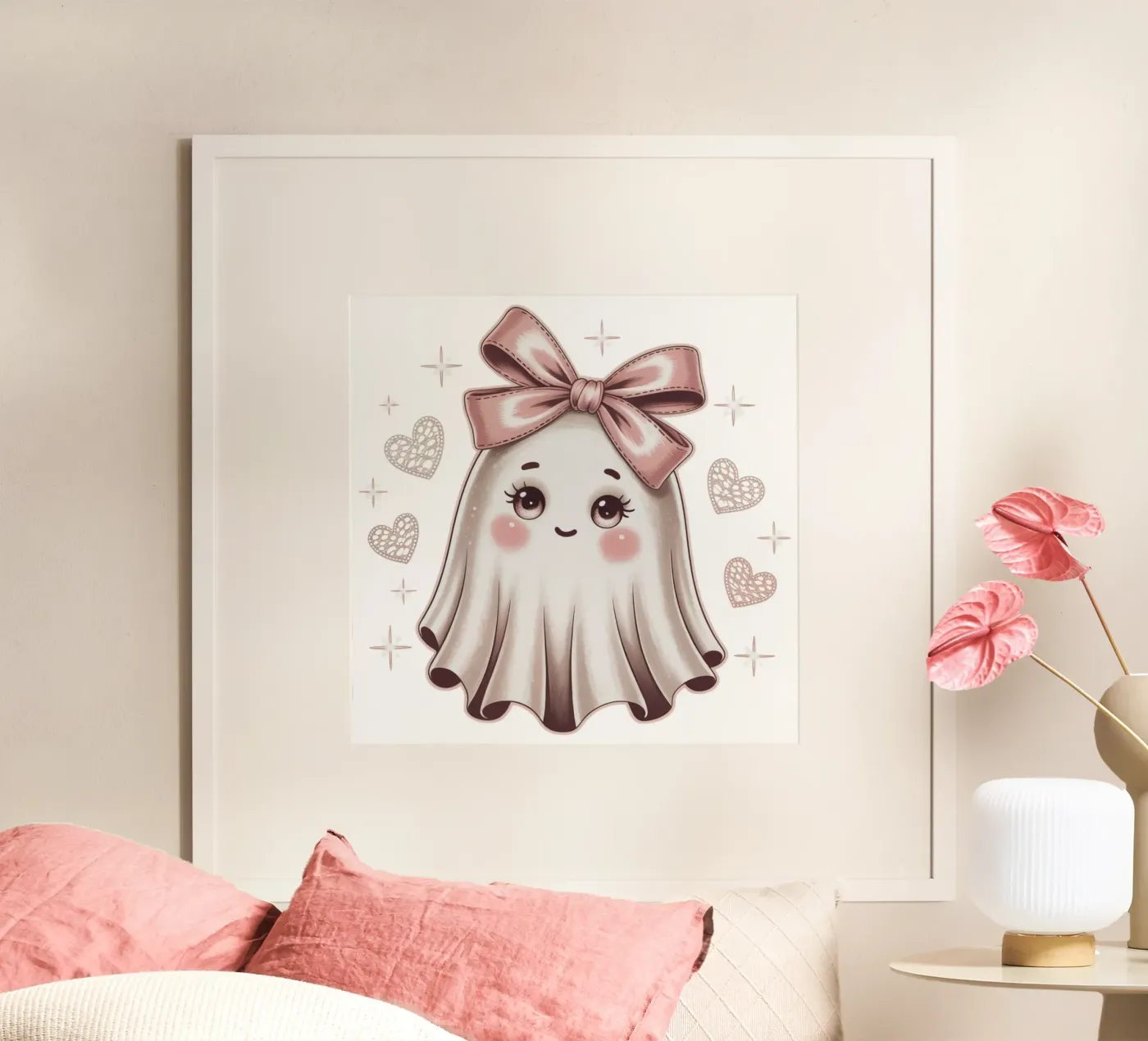 Coquette Ghost poster by Sasyall Graphics