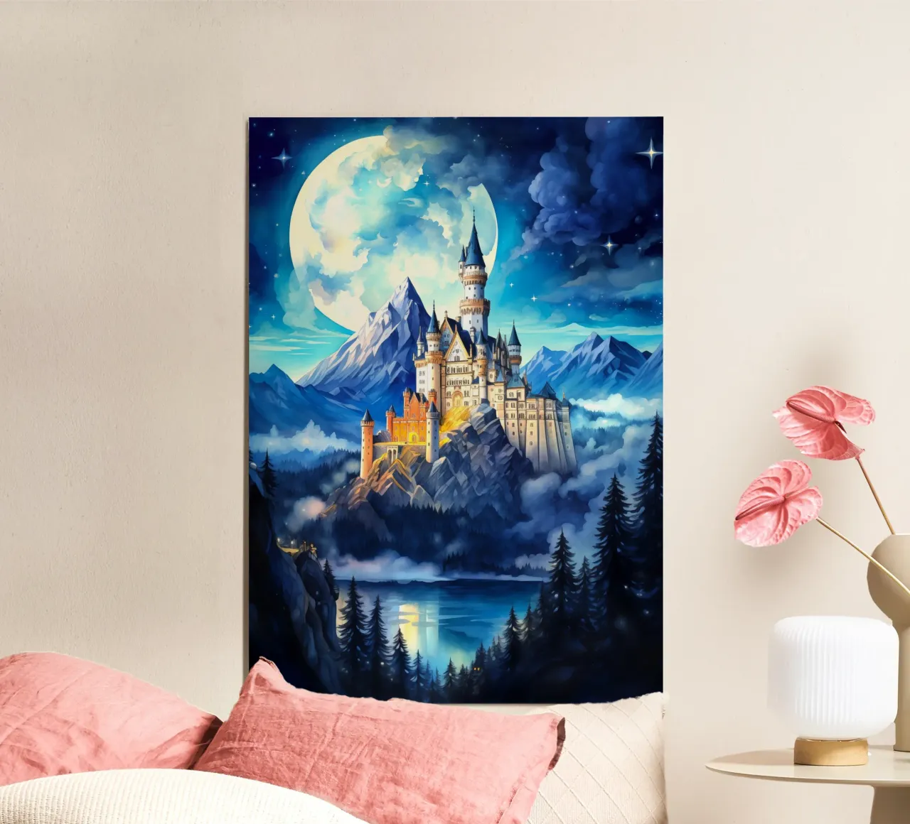 Castello di Neuschwanstein poster da Fleur de Lys