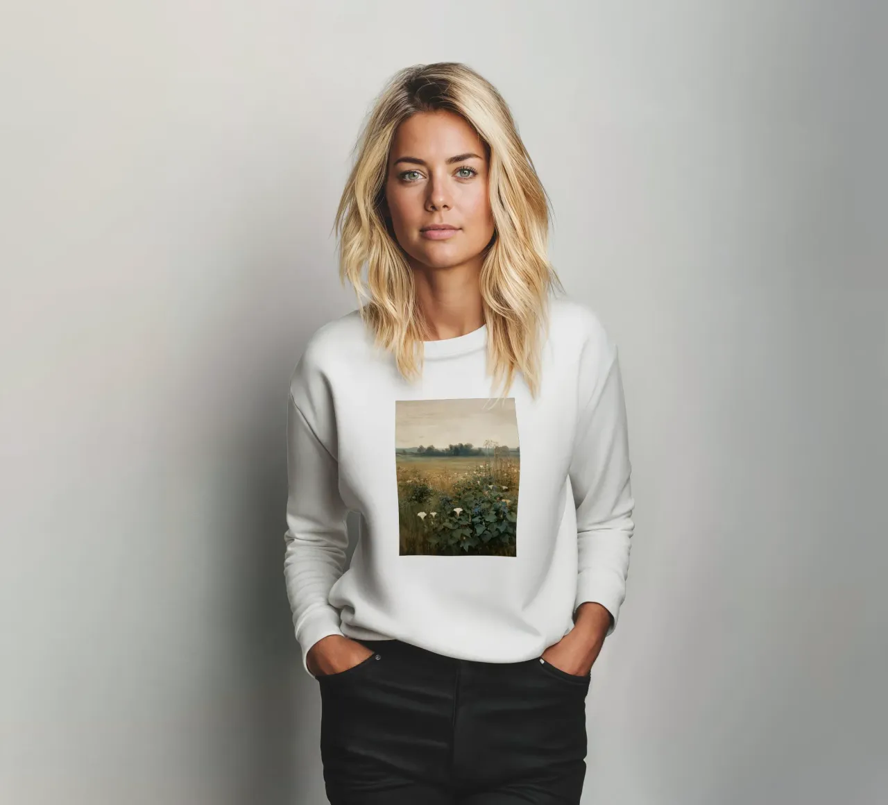 Campo di fiori rustico felpa da Carinaprint