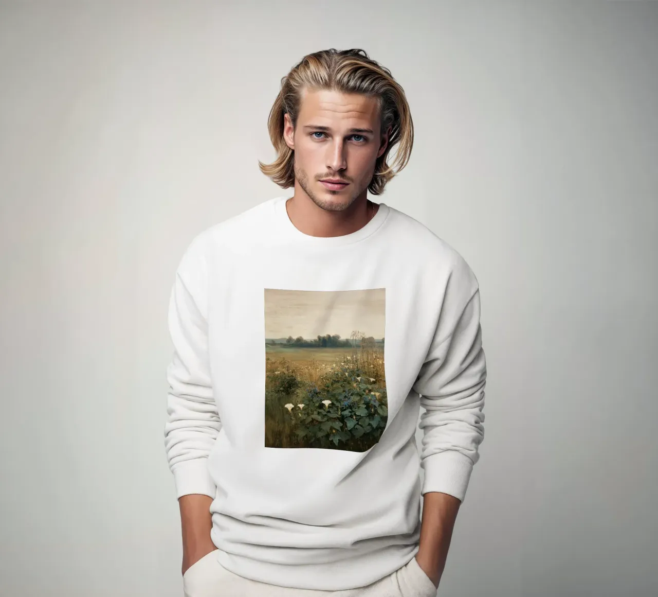 Campo di fiori rustico felpa da Carinaprint