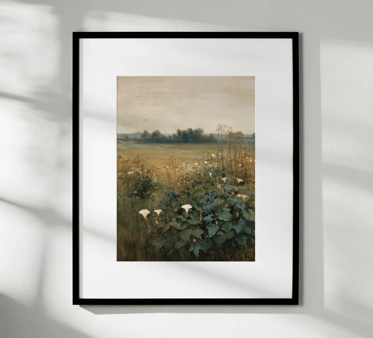 Campo di fiori rustico poster con telaio in plastica da Carinaprint