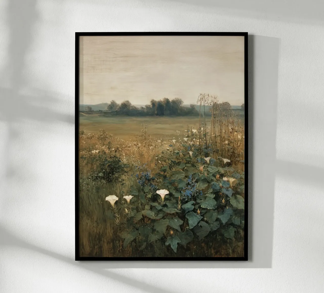 Campo di fiori rustico poster con telaio in plastica da Carinaprint