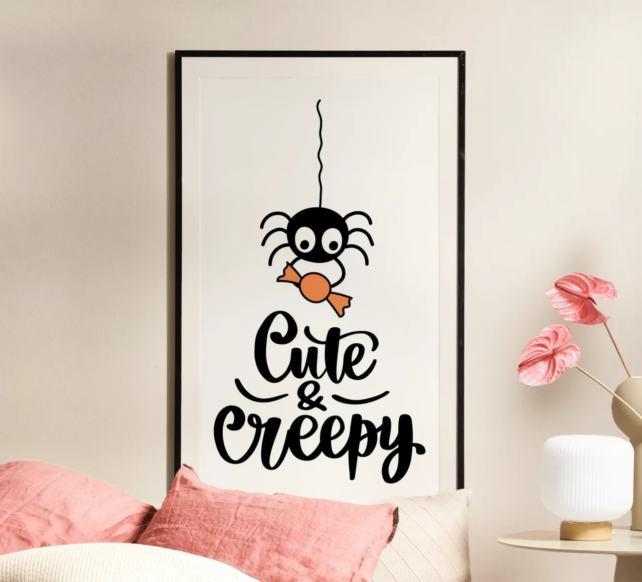 Cute And Creepy Spider poster da Sasyall Graphics