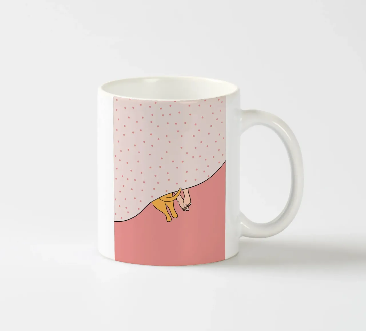 Io e il mio gatto tazza in ceramica da Little Dean