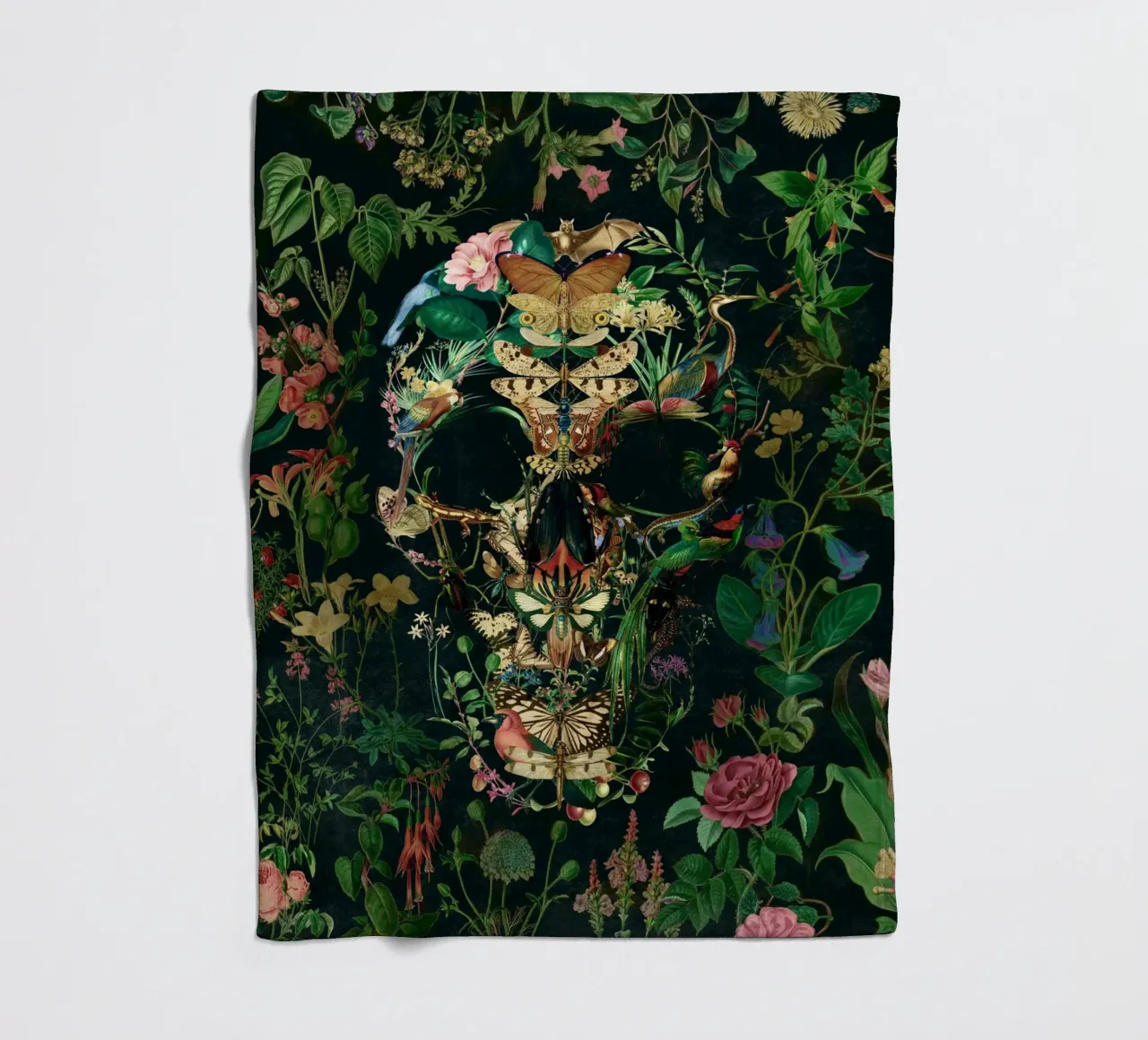 Papillon Skull coperta in pile da Ali Gulec