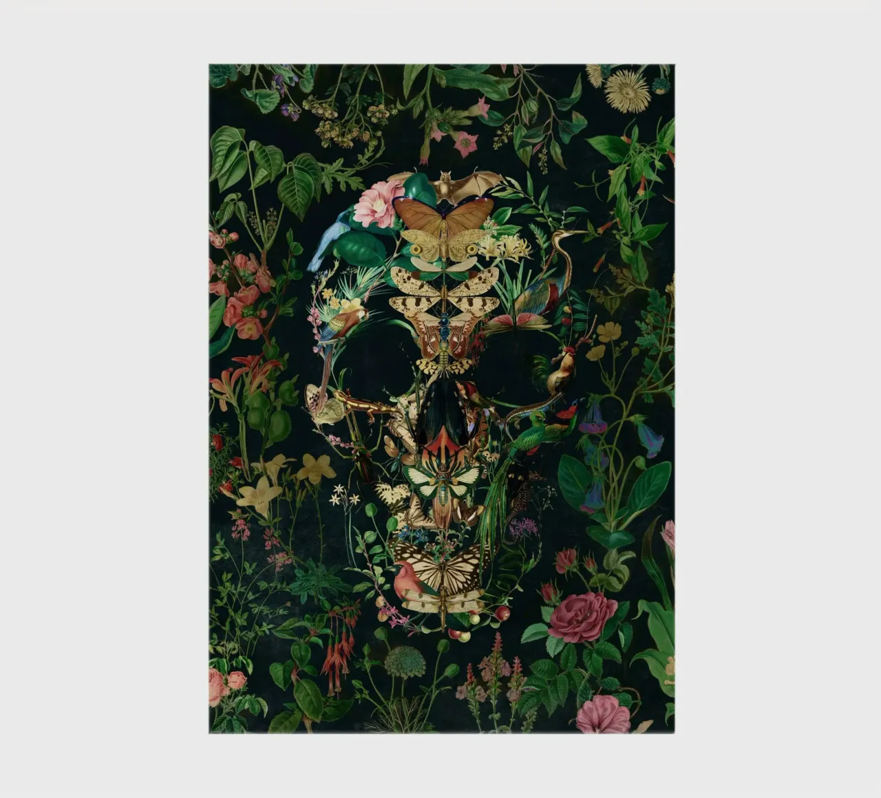 Papillon Skull notebook by Ali Gulec