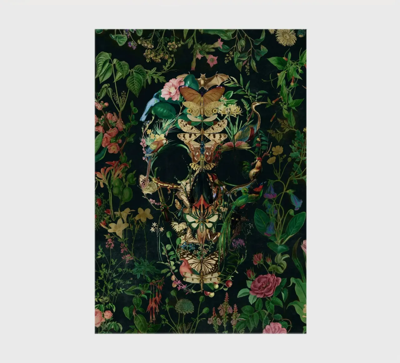 Papillon Skull notebook by Ali Gulec