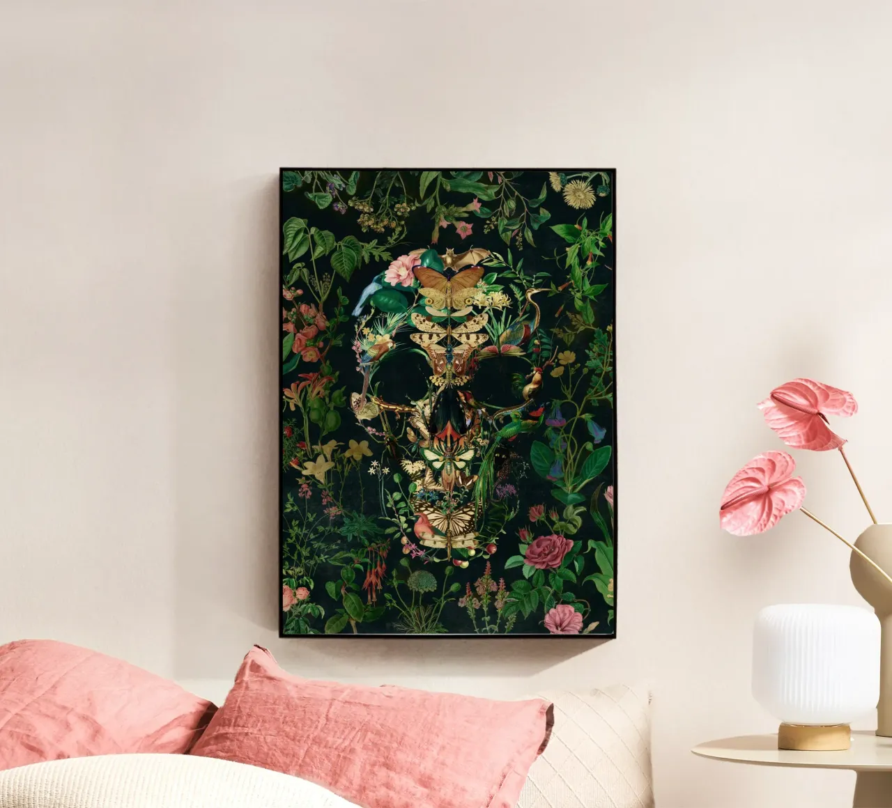 Papillon Skull plexiglass da Ali Gulec
