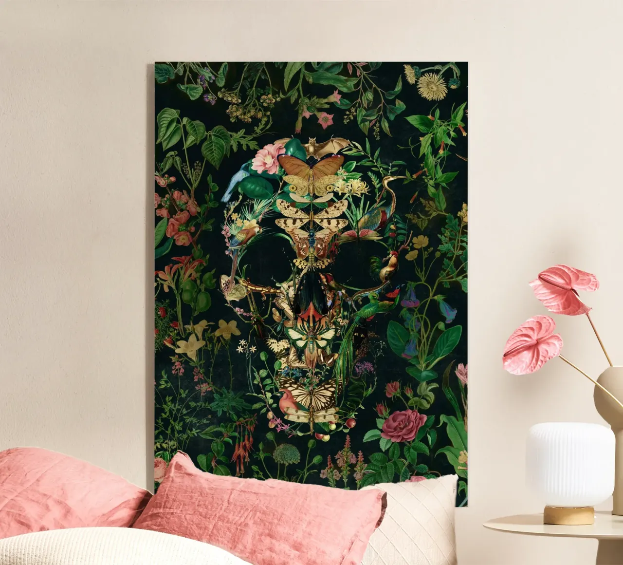 Papillon Skull plexiglass da Ali Gulec