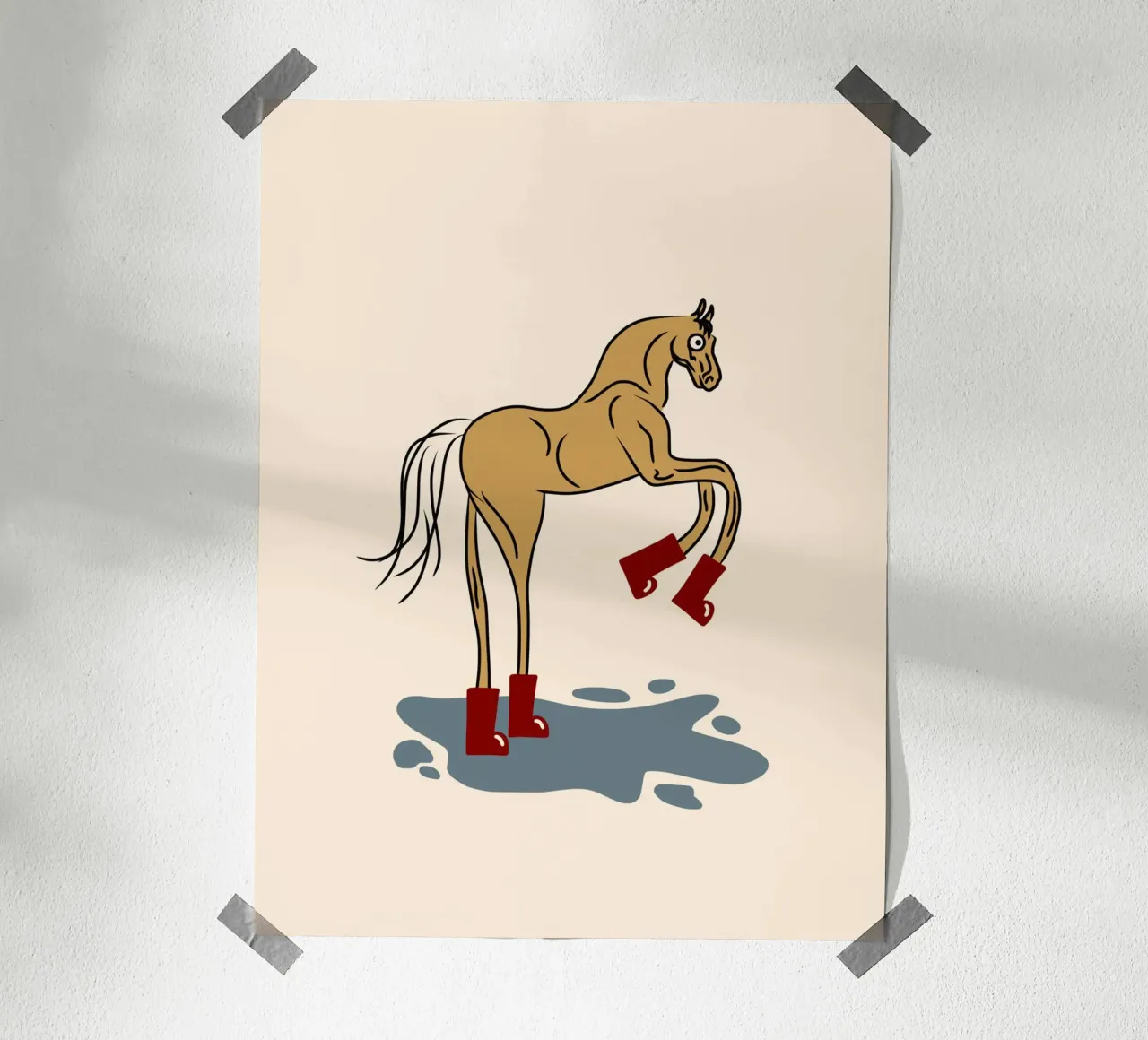 Stivali da pioggia cavallo poster da Little Dean