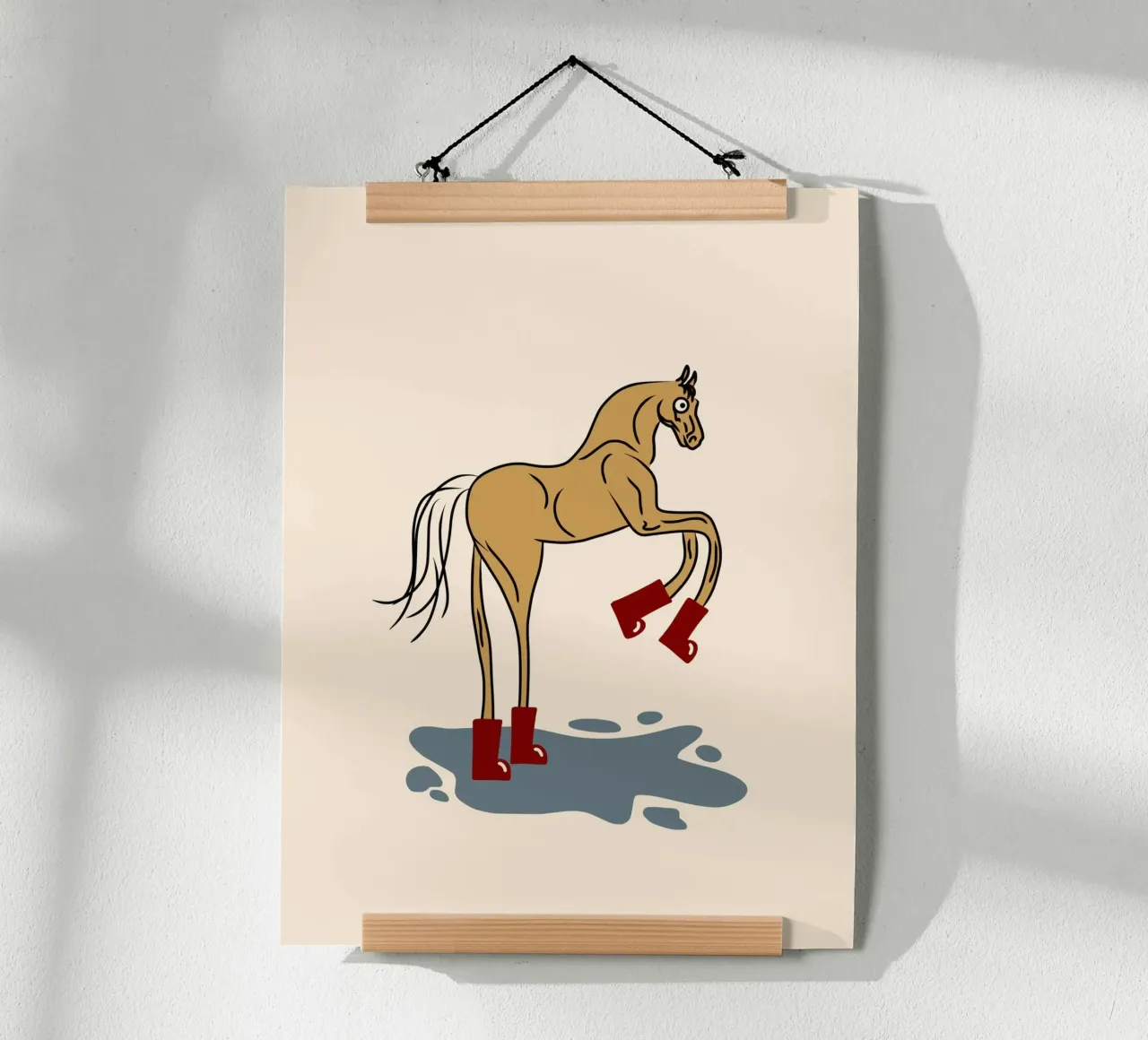 Stivali da pioggia cavallo poster da Little Dean
