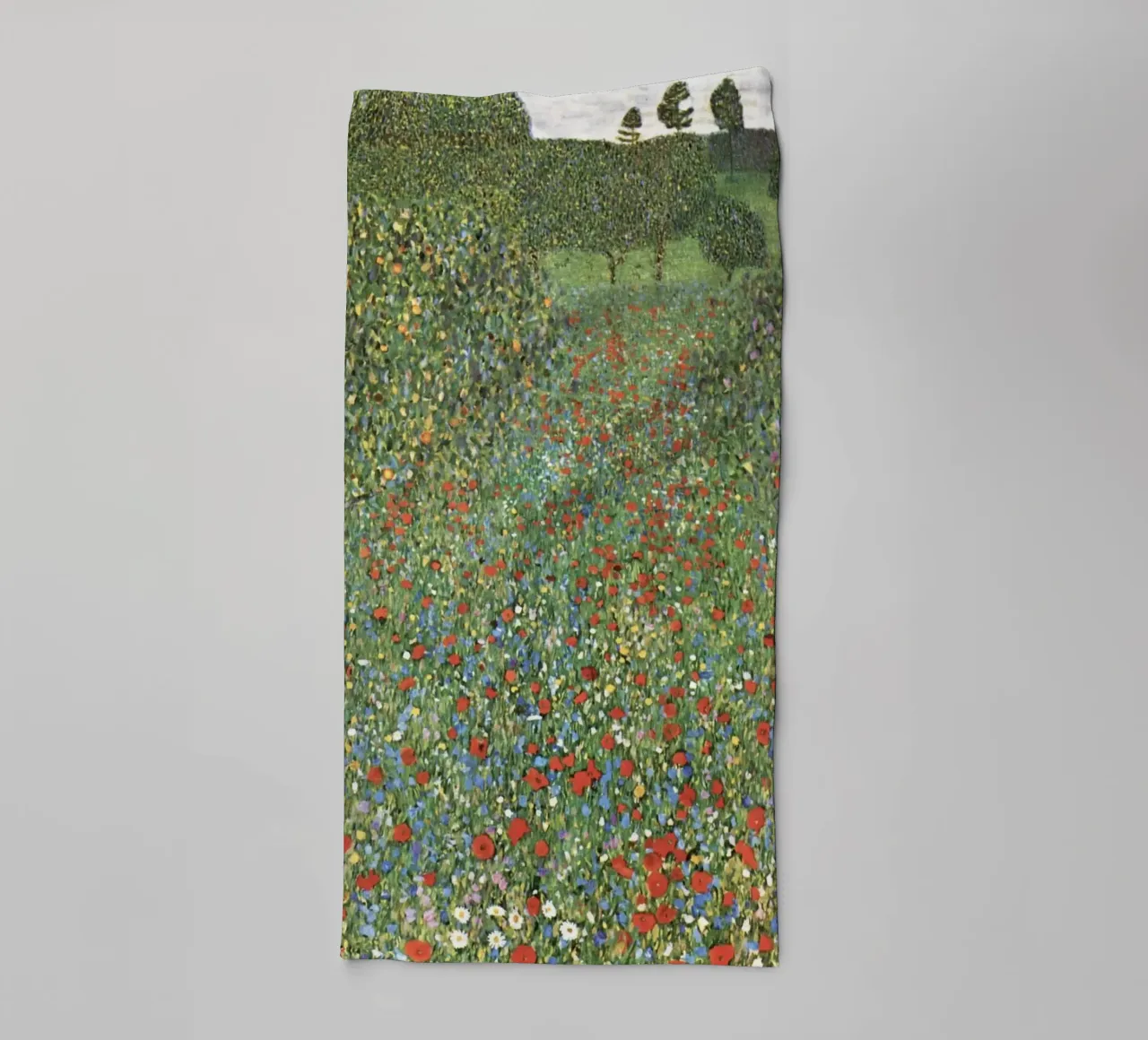 Gustav Klimt - Campo di papaveri (Poppy Field) asciugamano da bagno da Venus Art