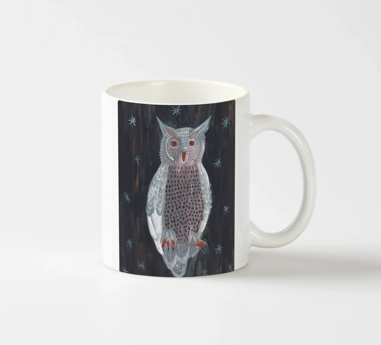 NIGHT NIGHT OWL ceramic mug by Adele.Grace