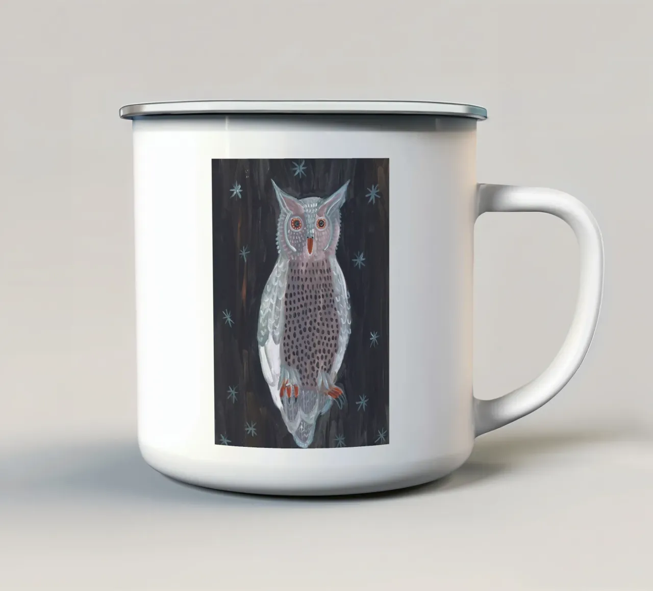 NOTTE NOTTAMBULA tazza in smalto da Adele.Grace