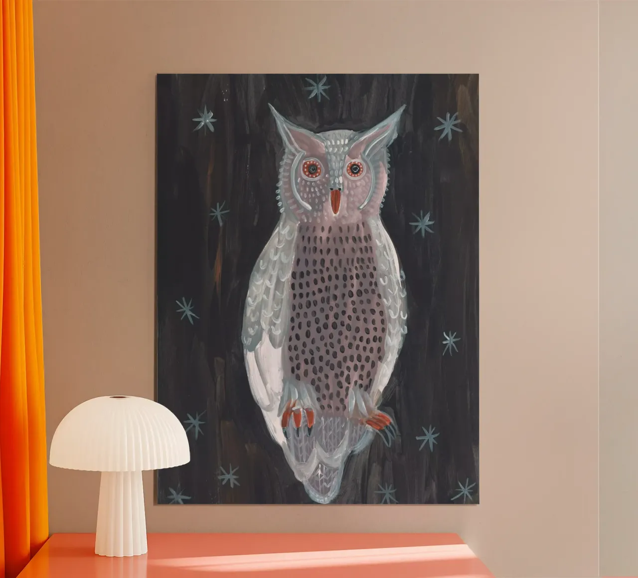 NOTTE NOTTAMBULA poster con telaio in legno da Adele.Grace