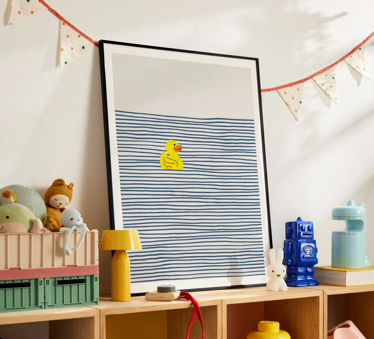 Badeend poster van Little Dean