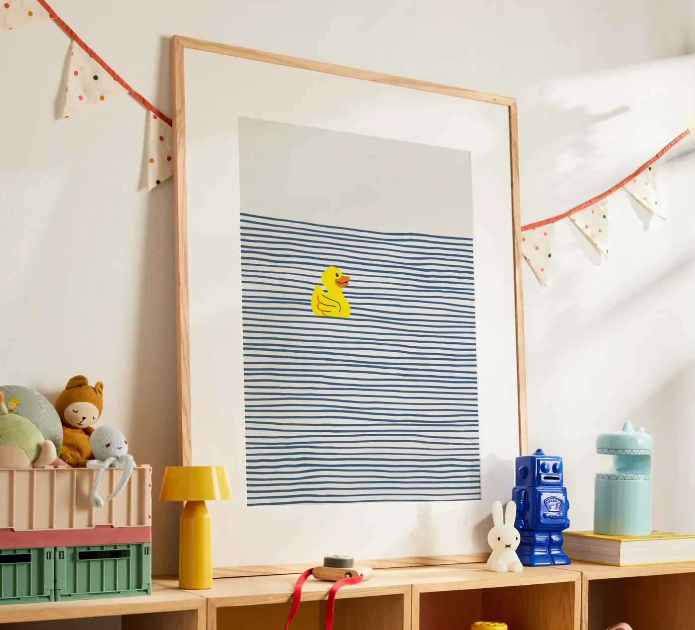 Badeend poster van Little Dean