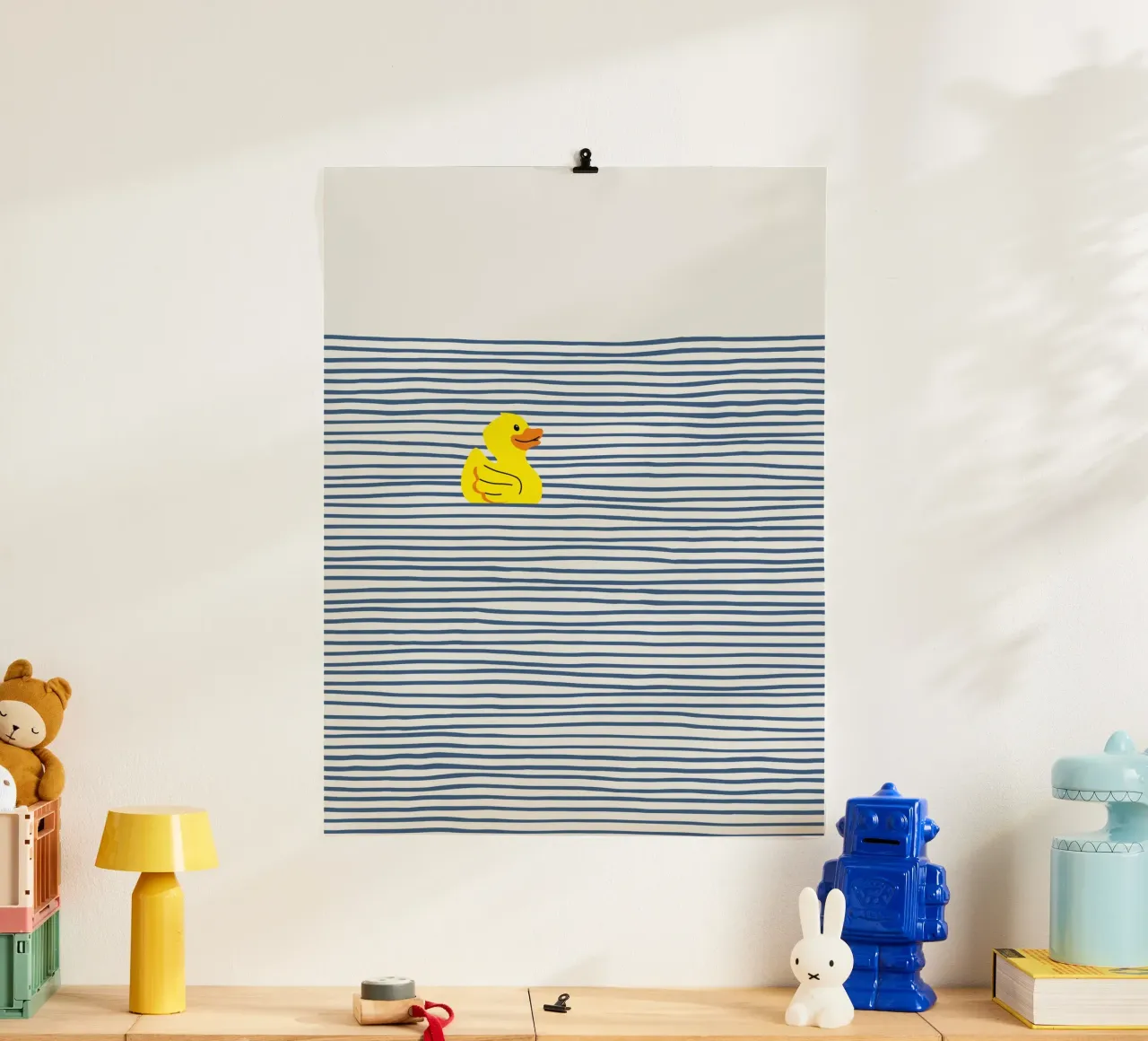 Badeend poster van Little Dean