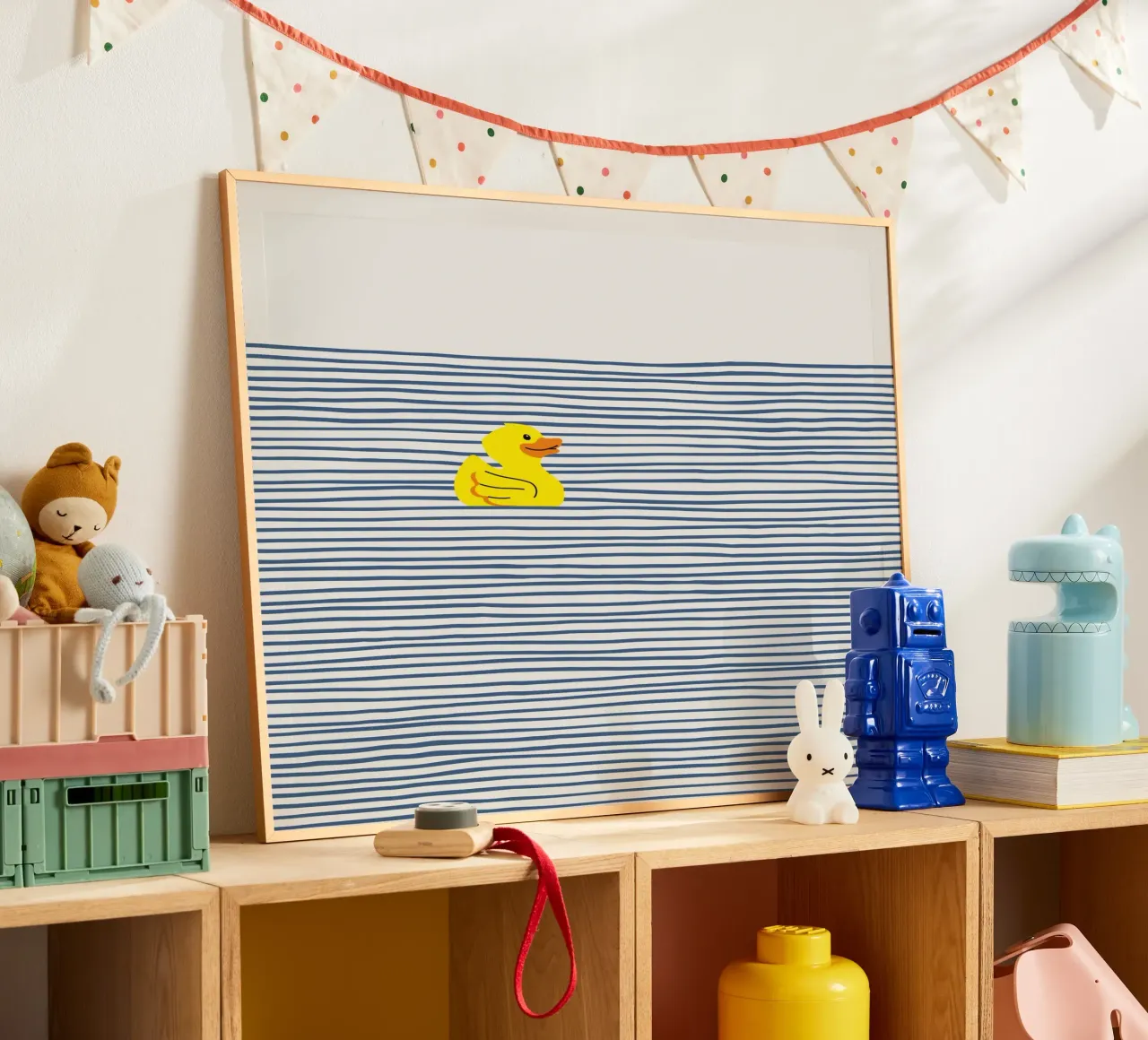 Badeend poster van Little Dean