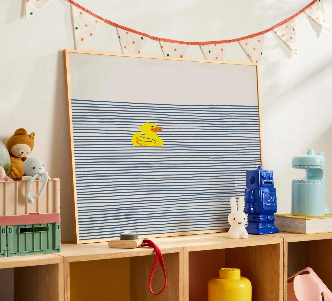 Badeend poster van Little Dean