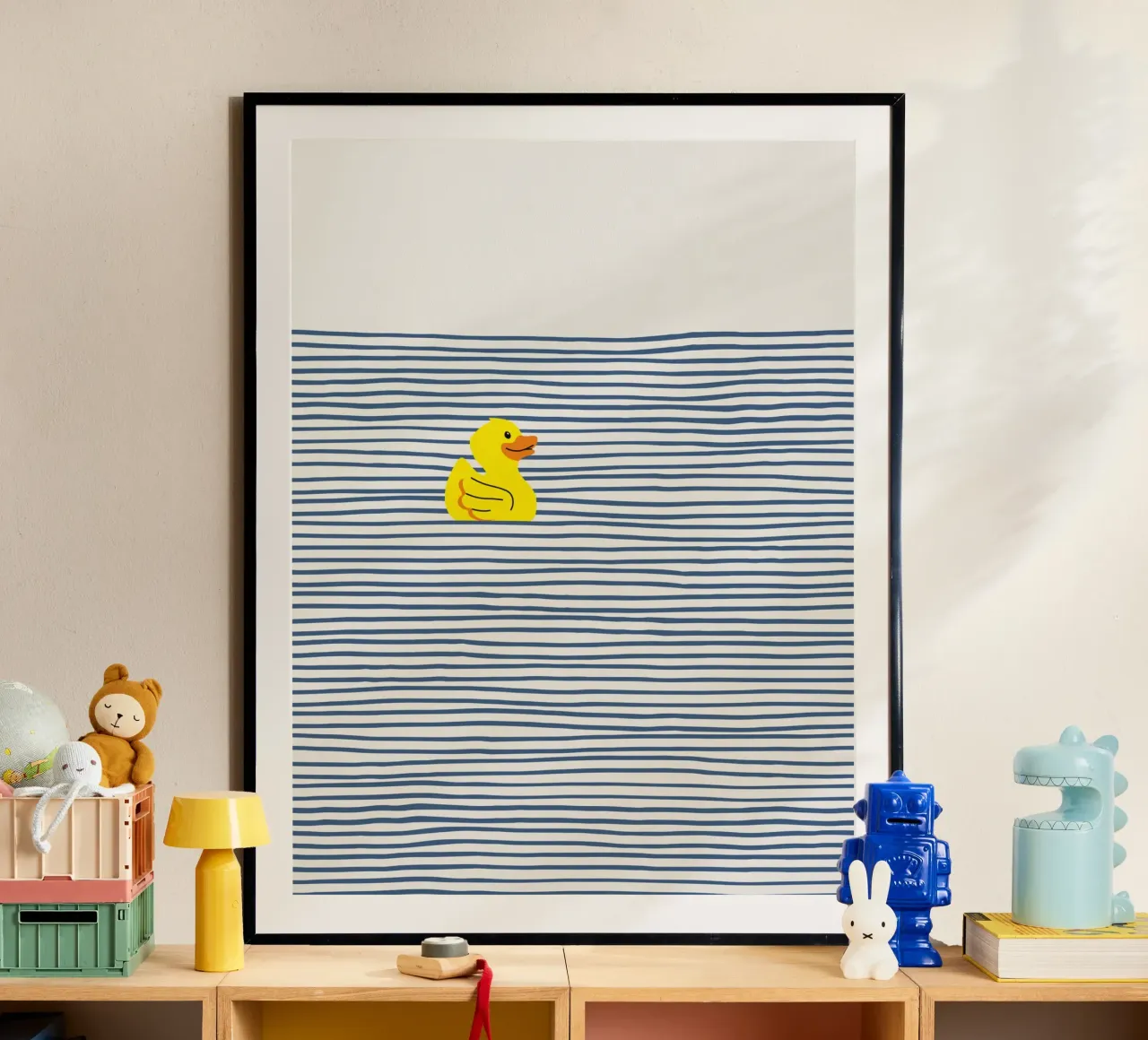 Badeend poster van Little Dean