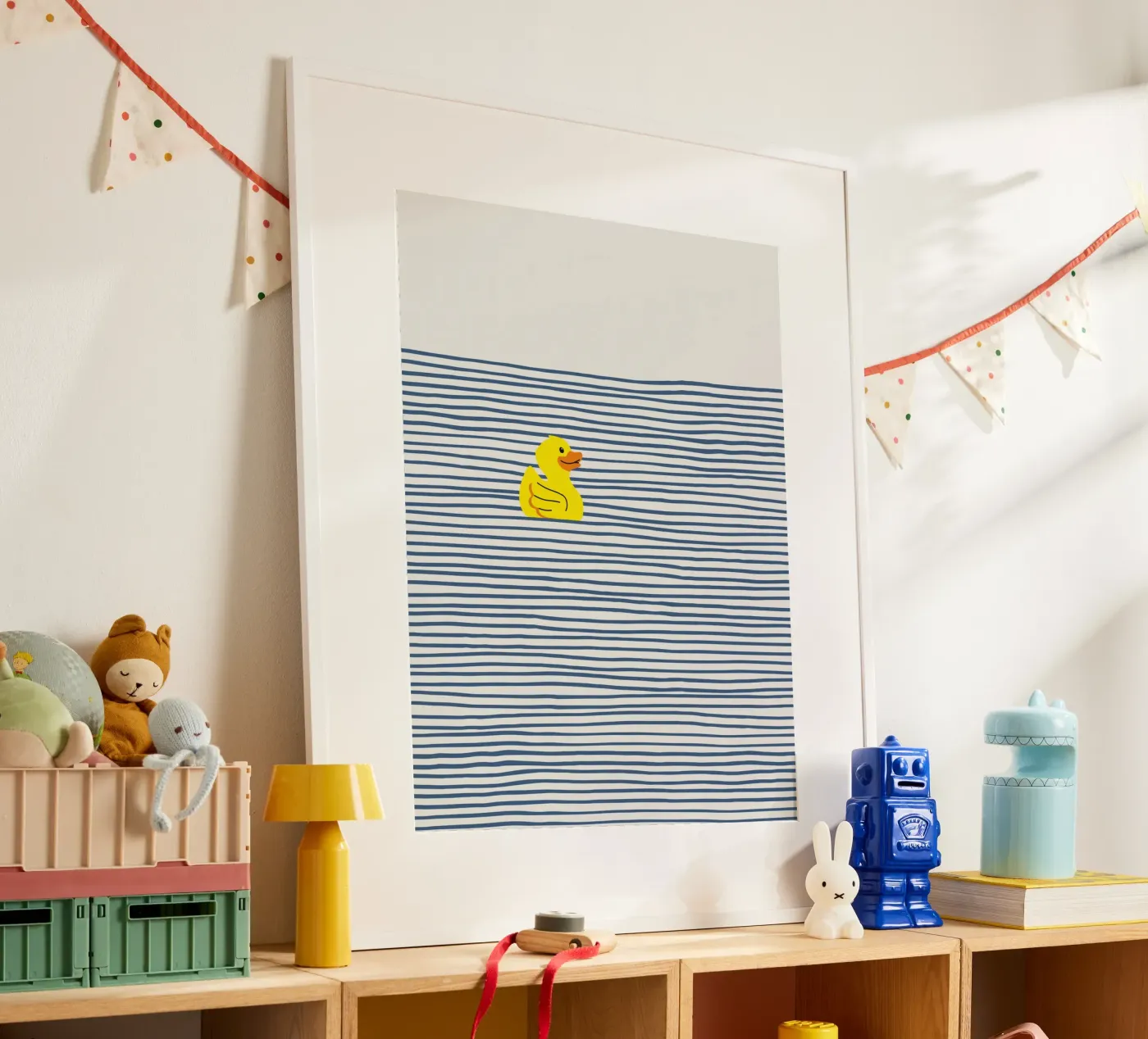 Badeend poster van Little Dean
