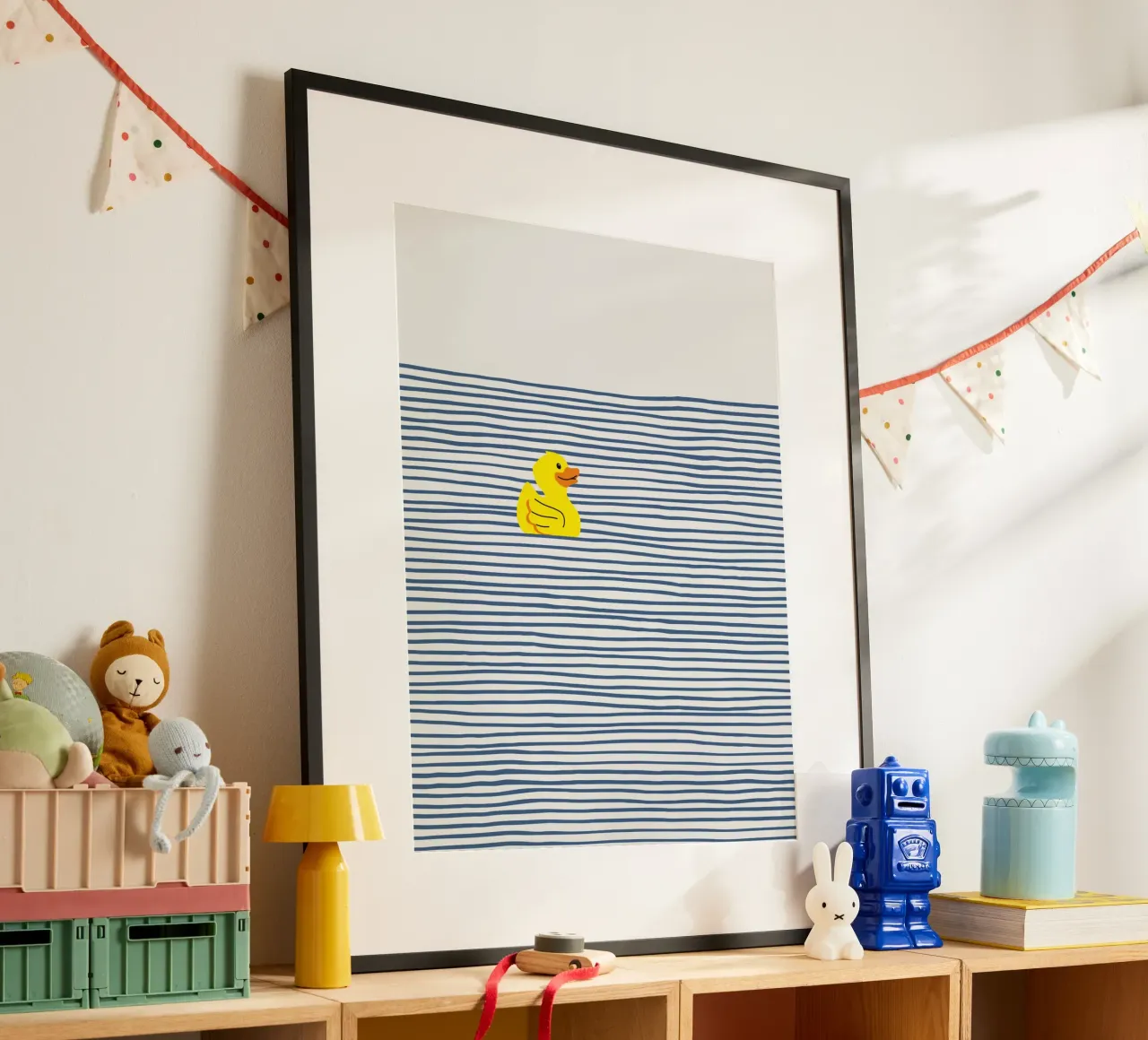 Badeend poster van Little Dean