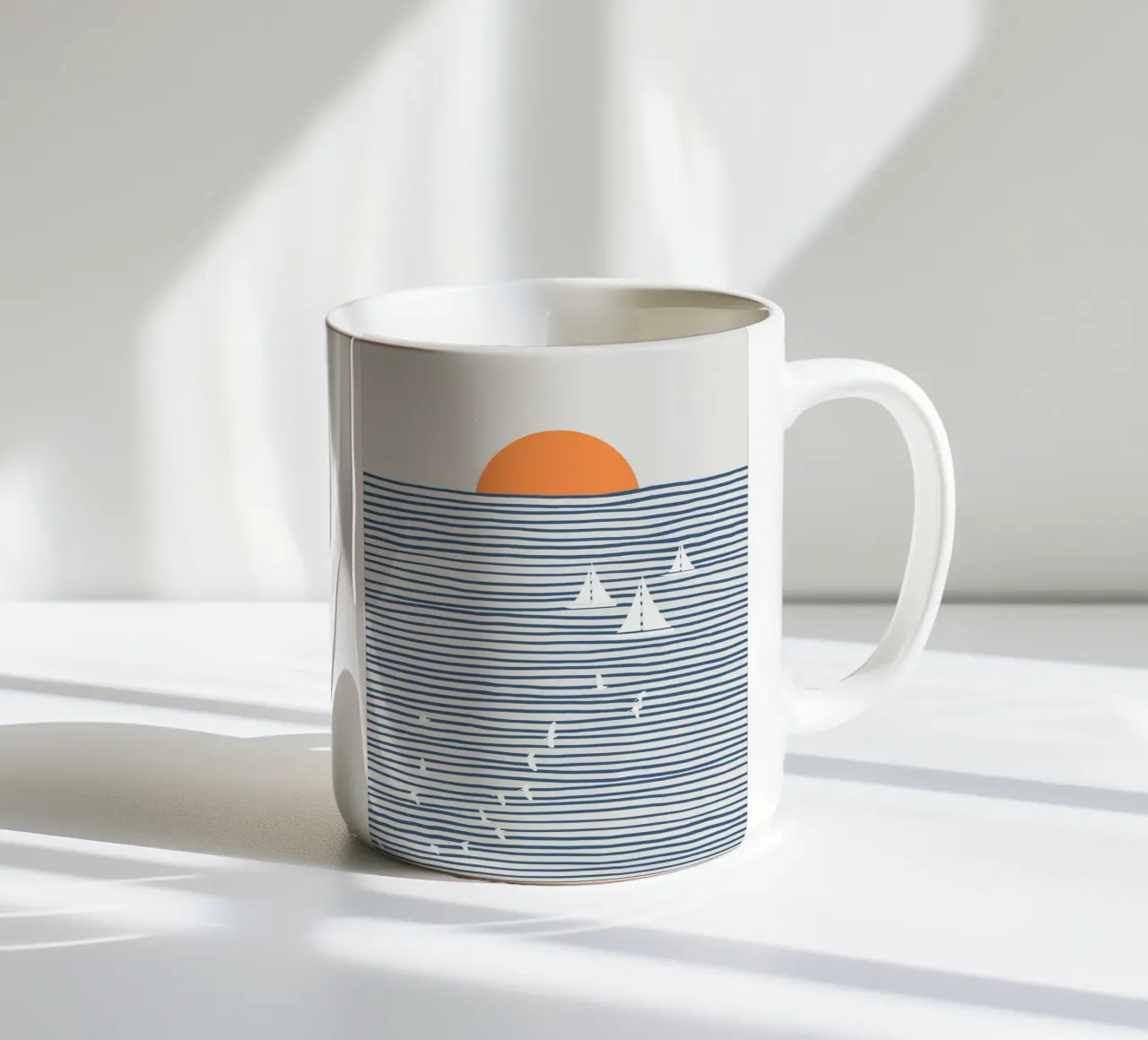 Vele bianche tazza in ceramica da Little Dean