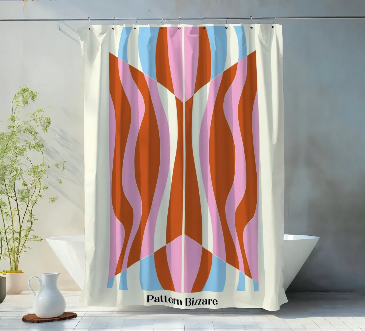 Muster Bizarr Duschvorhang von Little Dean