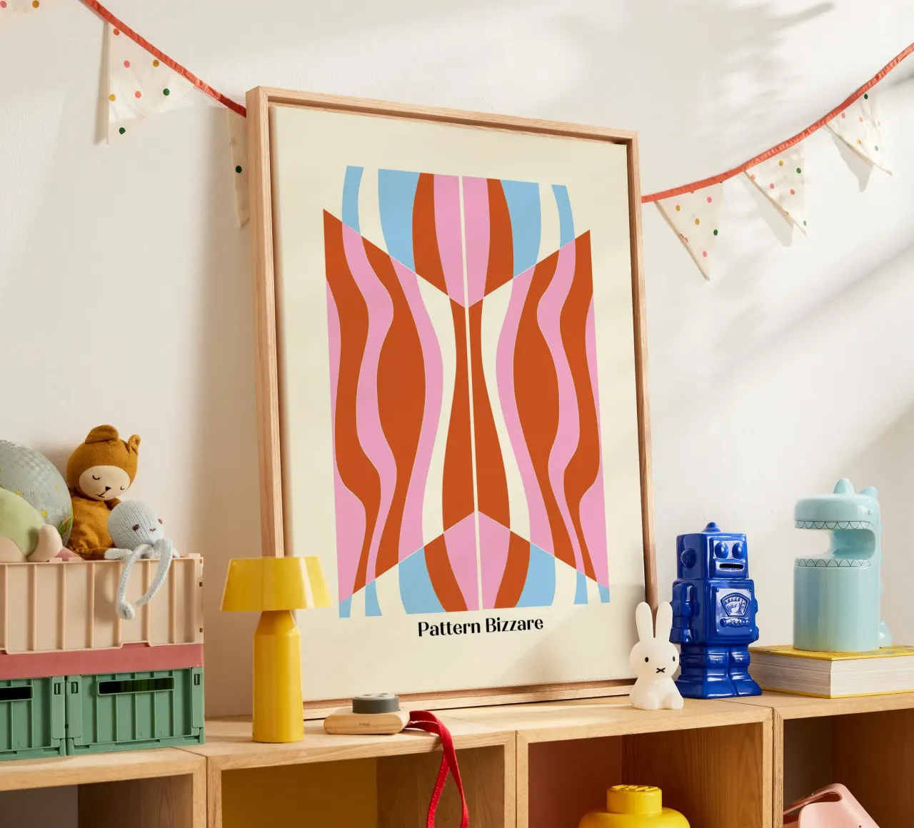 Pattern Bizarre canvas by Little Dean