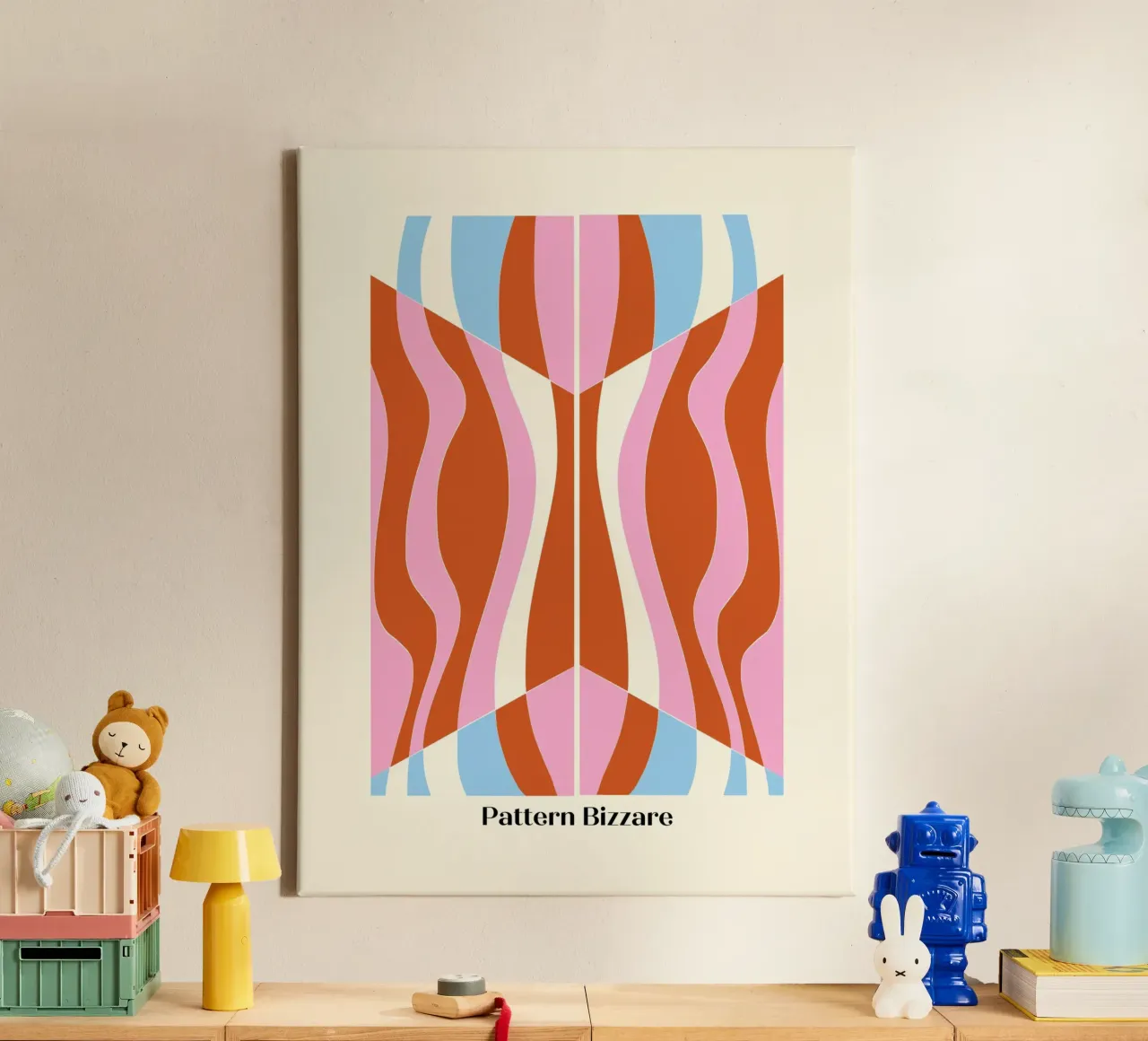 Pattern Bizarre canvas by Little Dean