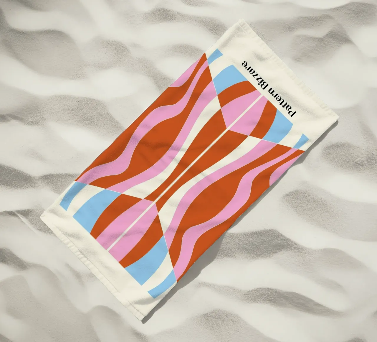 Pattern Bizarre beach towel by Little Dean