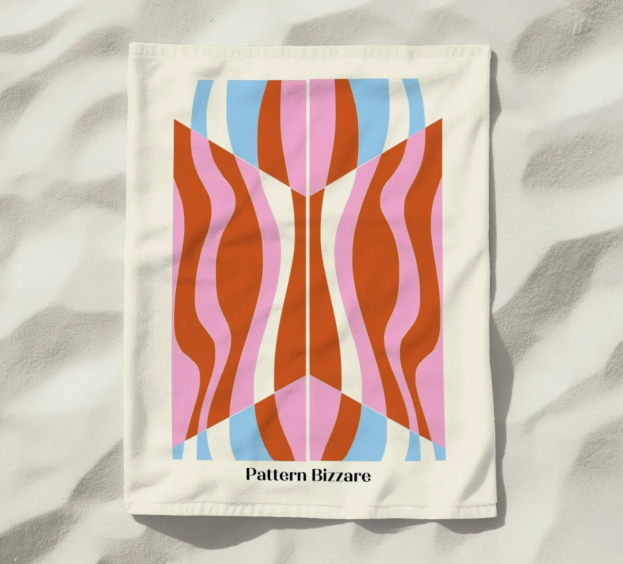 Pattern Bizarre beach towel by Little Dean