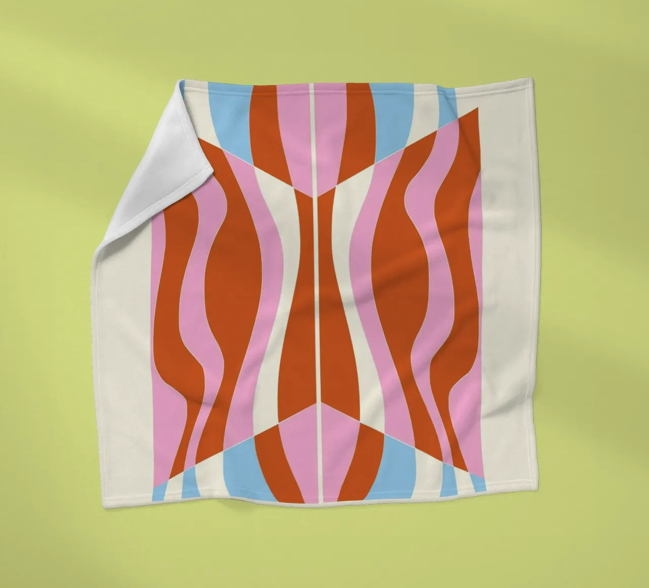 Pattern Bizarre fleece blanket by Little Dean