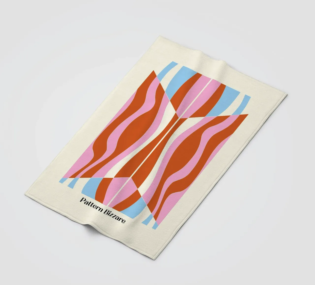 Pattern Bizarre fleece blanket by Little Dean