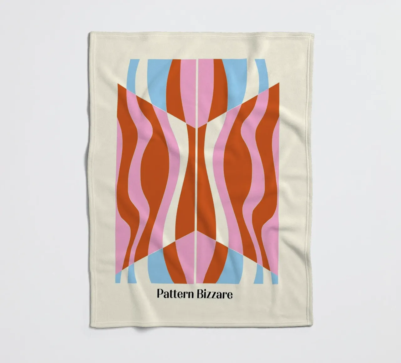 Pattern Bizarre fleece blanket by Little Dean