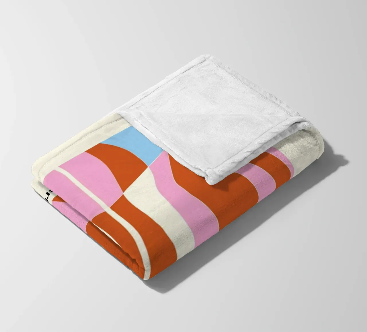 Pattern Bizarre fleece blanket by Little Dean